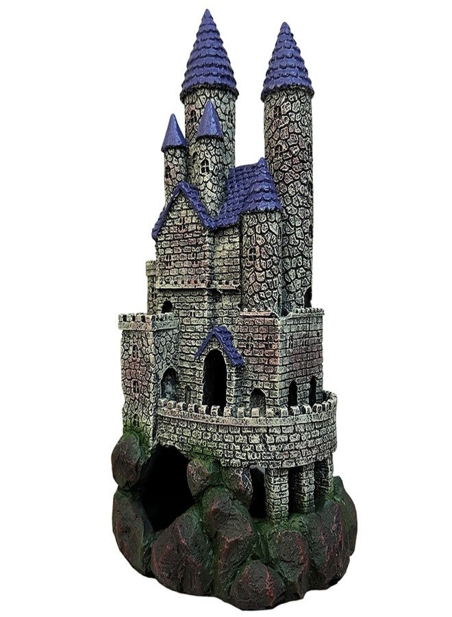 SLOCME Aquarium Middle Ages Resin Castle Decorations - Fish Tank Gothic Castle Hiding Cave Ornament - Image 5